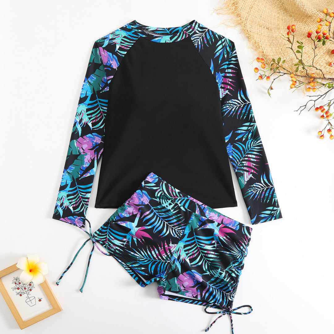 Women UV Protection Rashguard with Shorts StylebySassy