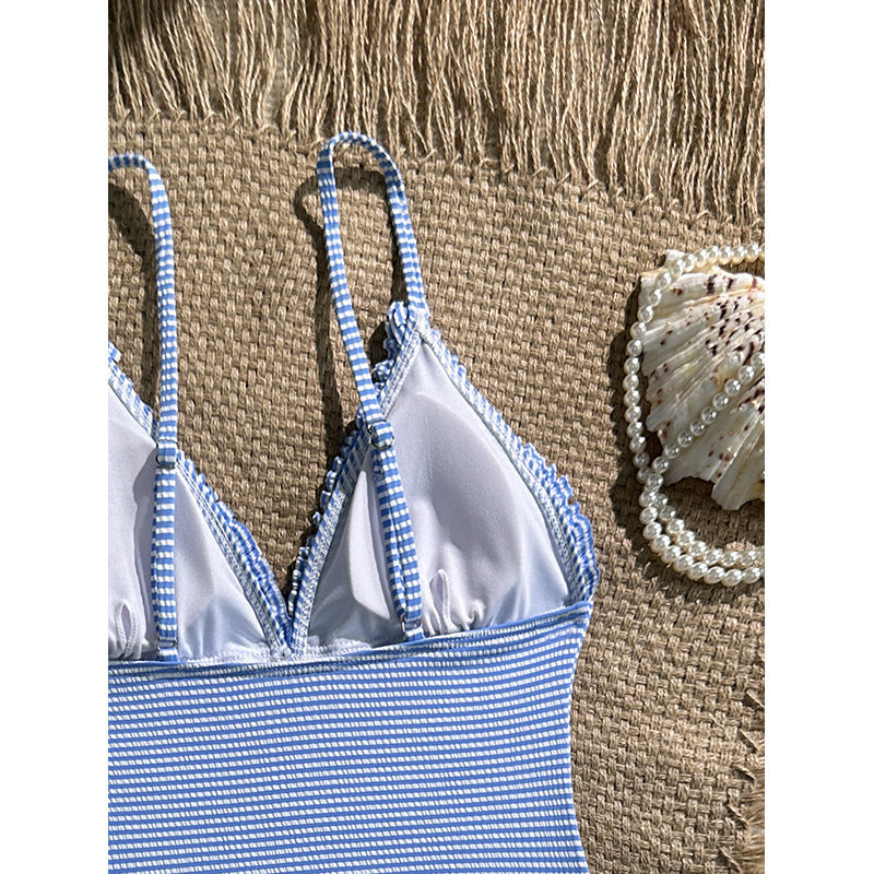 Women’s One-Piece Swimsuit with Sophisticated Crochet Detail StylebySassy