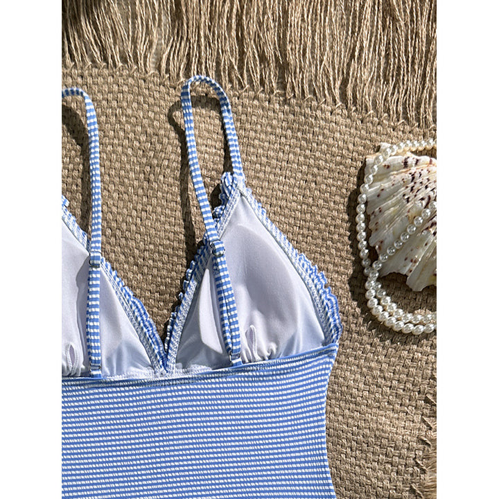 Women’s One-Piece Swimsuit with Sophisticated Crochet Detail StylebySassy
