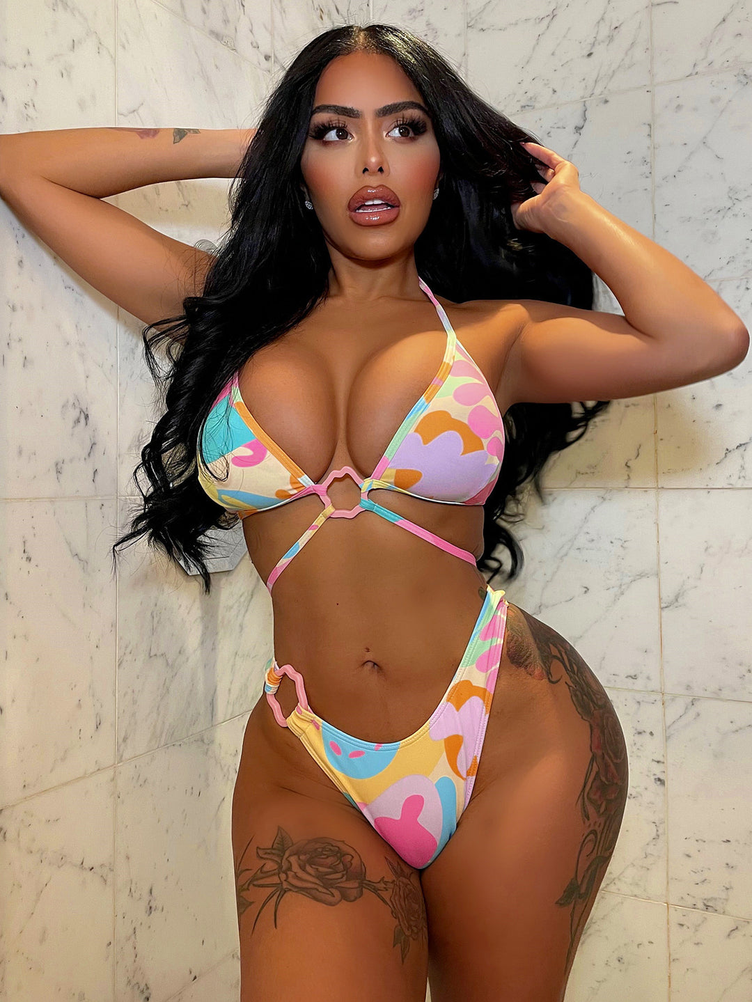 Women's Triangle Bikini with Innovative Cut-Out Design StylebySassy