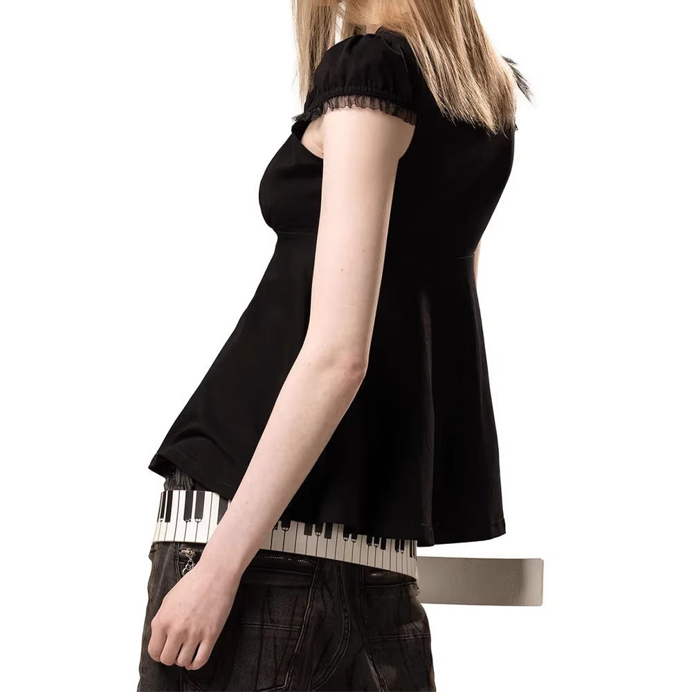 Women playful dress with large collar and fitted design StylebySassy