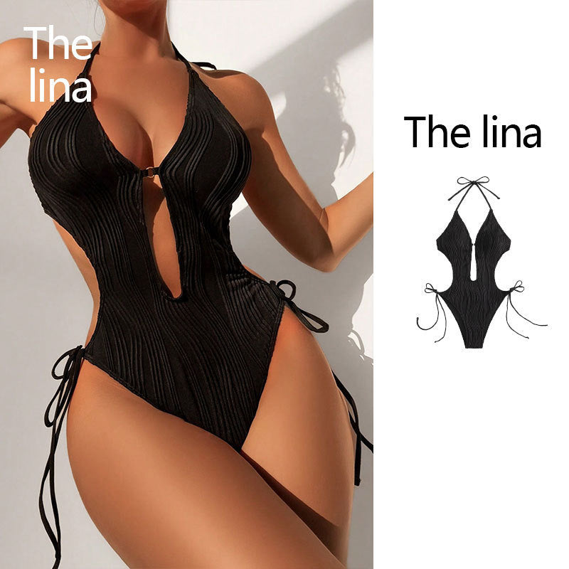 Women's one-piece swimsuit with sophisticated cut-out design StylebySassy