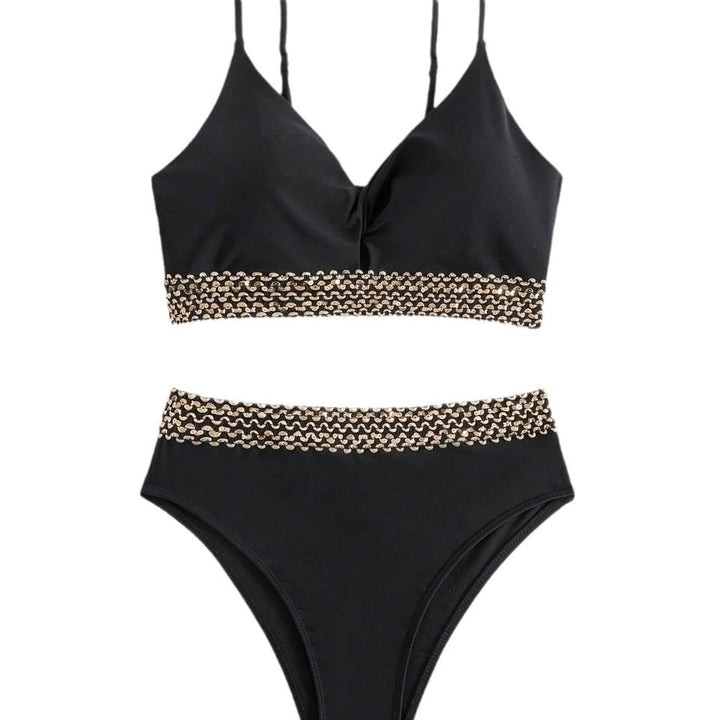 Women High-Cut Bikini with Elegant Chain Decoration StylebySassy