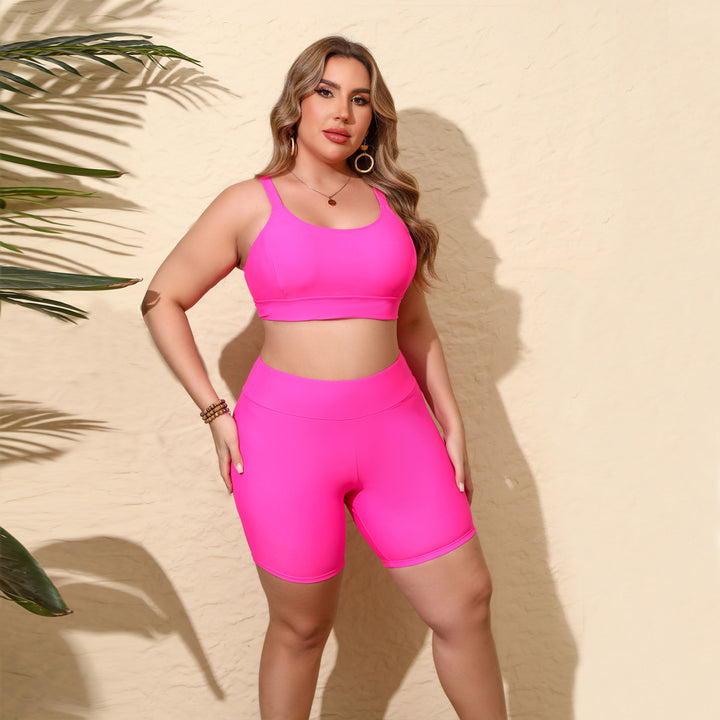 Women's Sporty Crop Top and Cycling Shorts StylebySassy
