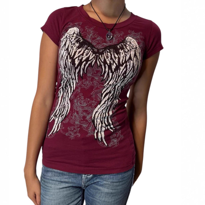 Women's T-Shirt with Angel Print StylebySassy