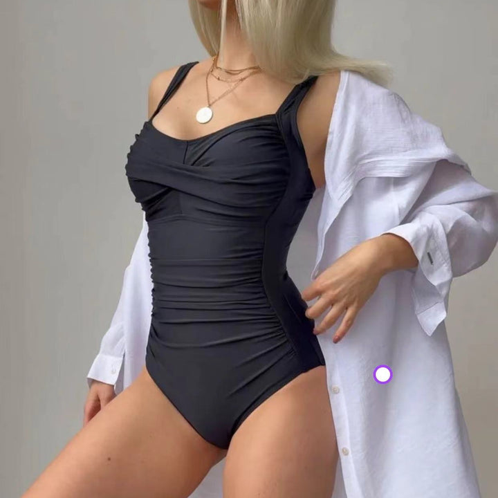 Women's One-Piece Swimsuit with Elegant Ruffle Design StylebySassy