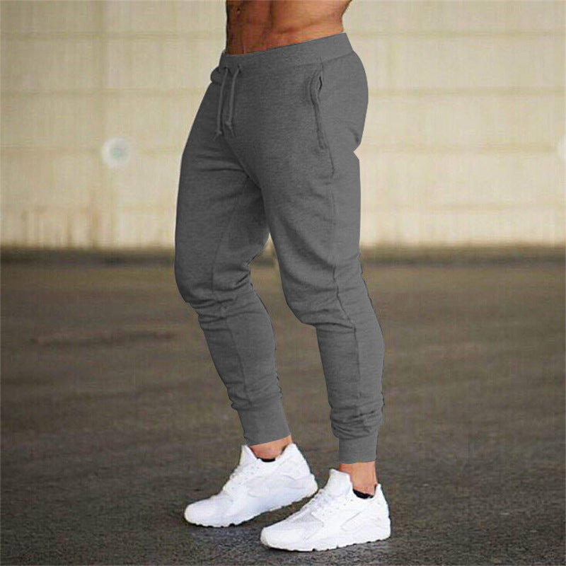 Men's tapered jogging pants cotton blend with cuffs and drawstring StylebySassy