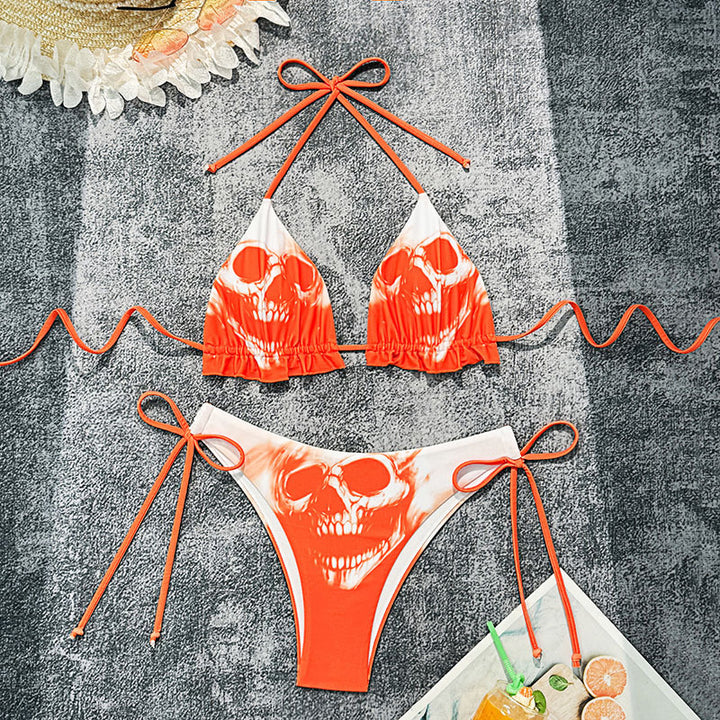 Women's Bikini Set with large skull design StylebySassy