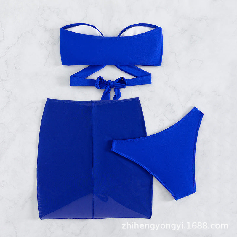 Women's Bandeau Bikini with Playful Wrap Design StylebySassy