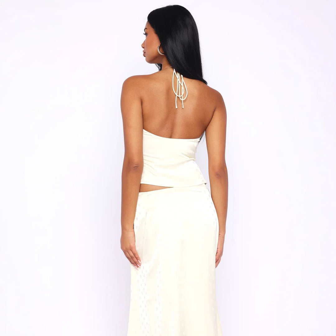 Ladies romantic top with off-shoulder design StylebySassy