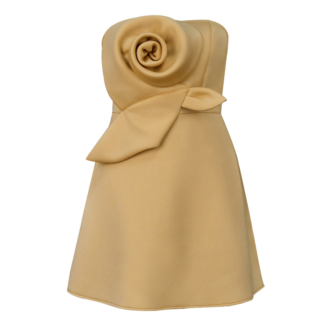 Women's Charming Evening Dress with Floral Draping StylebySassy
