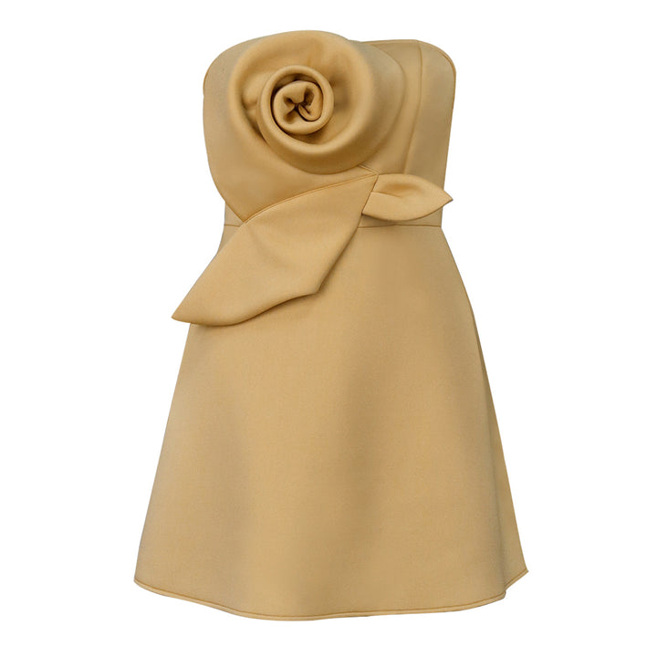 Women's Charming Evening Dress with Floral Draping StylebySassy
