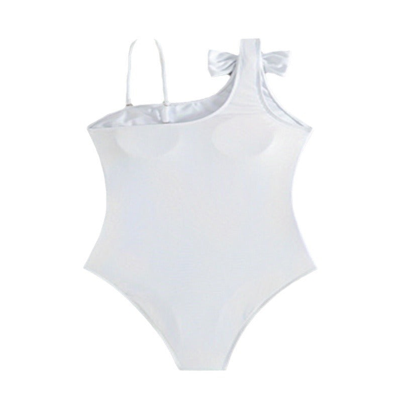 Women's one-sided swimsuit with playful bow detail StylebySassy