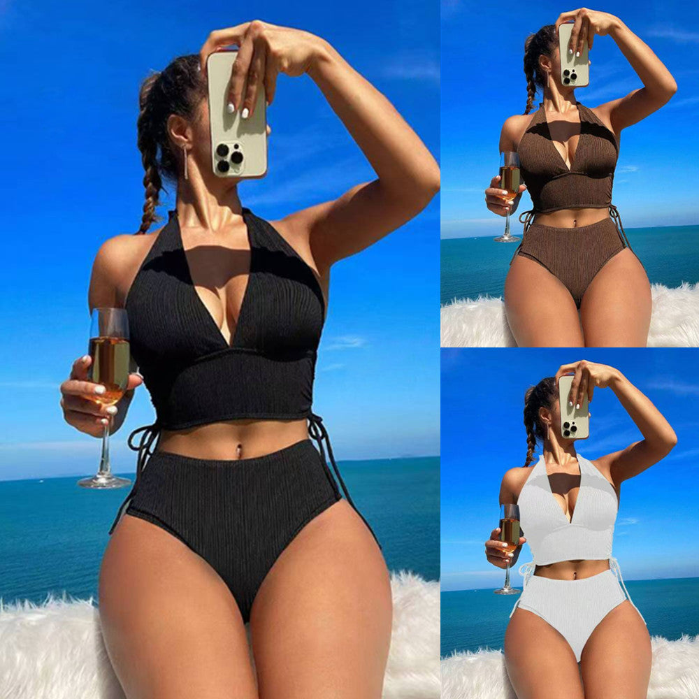 Ladies Triangle Bikini with fashionable wrap design StylebySassy