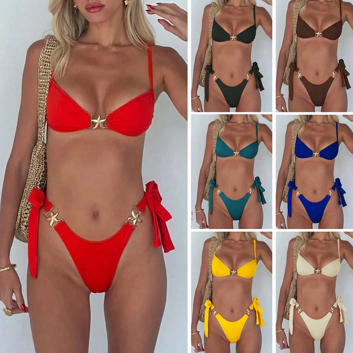 Women's Bikini Set with Elegant Buckles StylebySassy