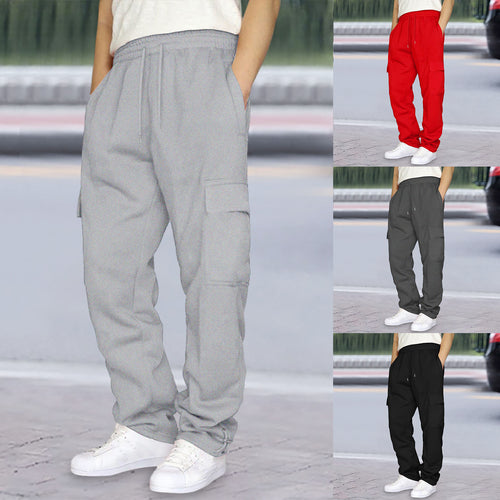 Men's nan cargo jogging pants with elastic waistband, drawstring and adjustable hem StylebySassy