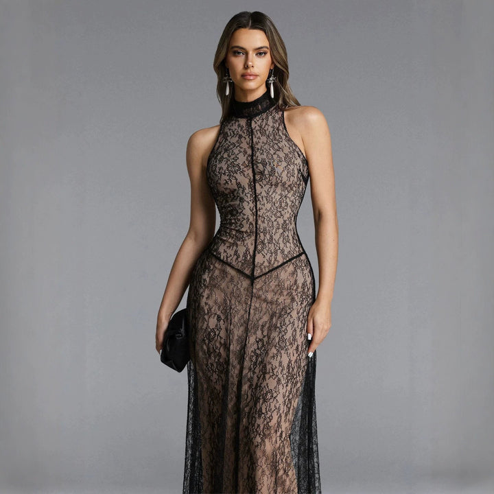 Ladies Lace Evening Dress StylebySassy