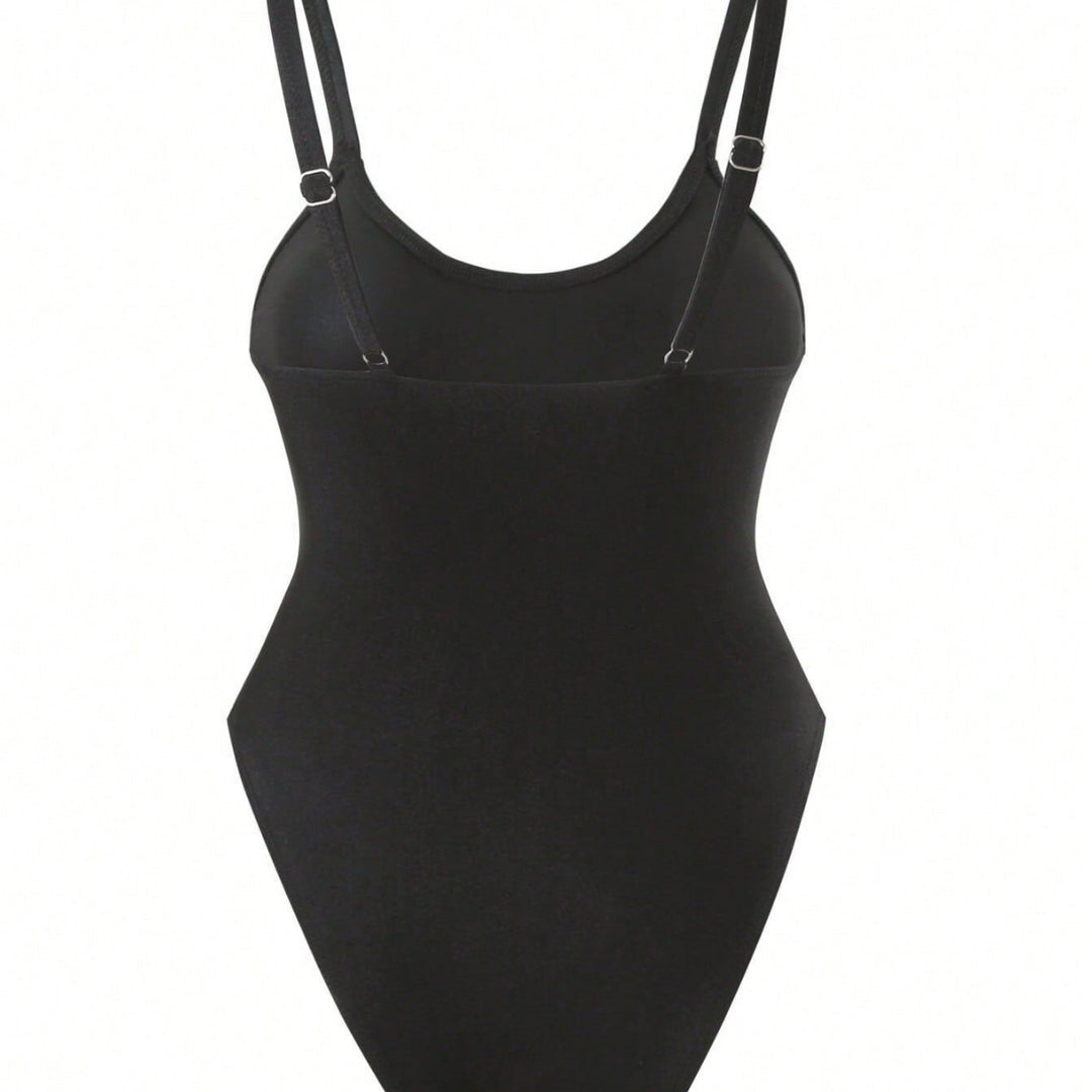 Women's One-Piece Swimsuit with Transparent Mesh Insert StylebySassy
