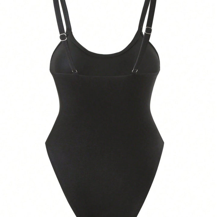 Women's One-Piece Swimsuit with Transparent Mesh Insert StylebySassy