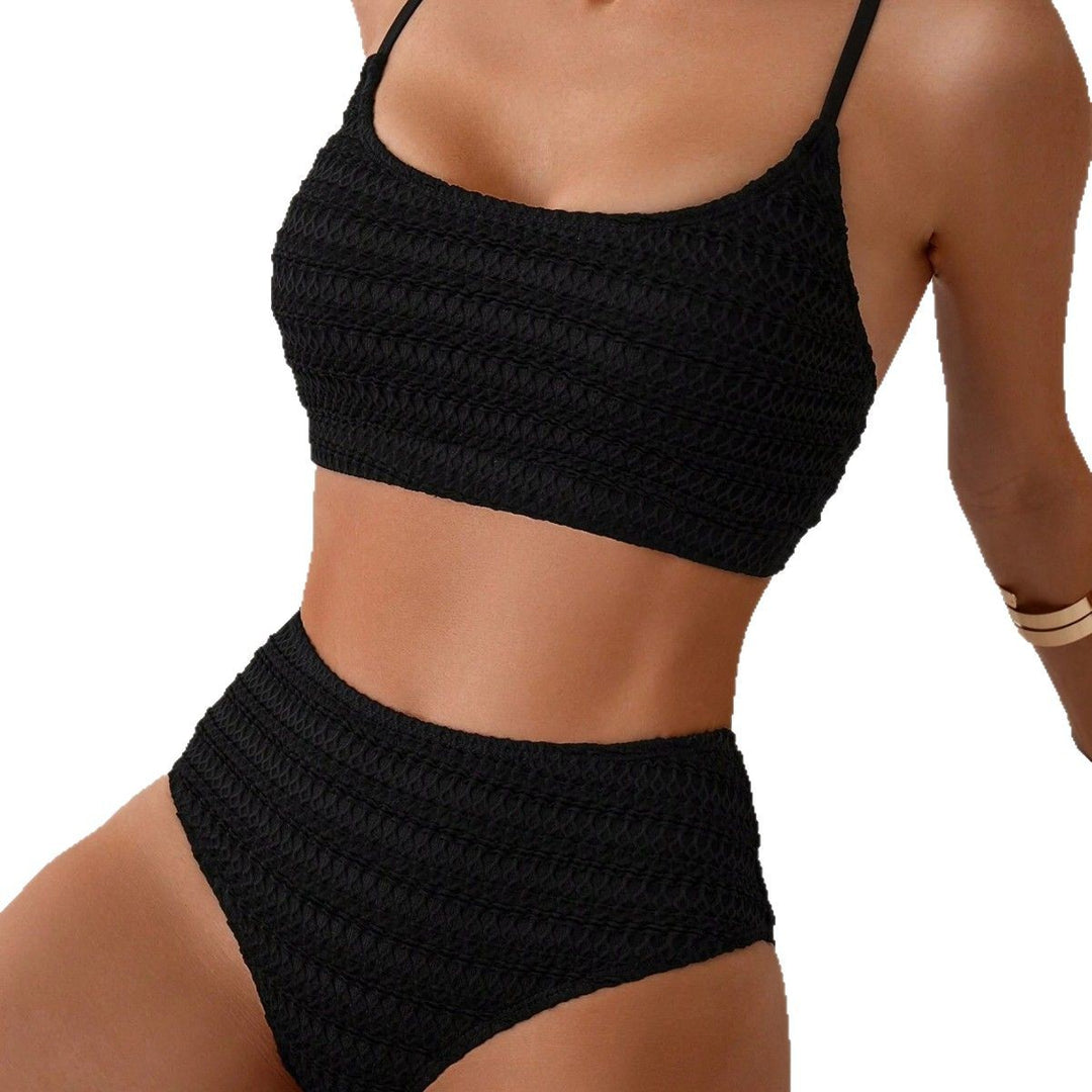 Women Crop Top Bikini with High Waist StylebySassy