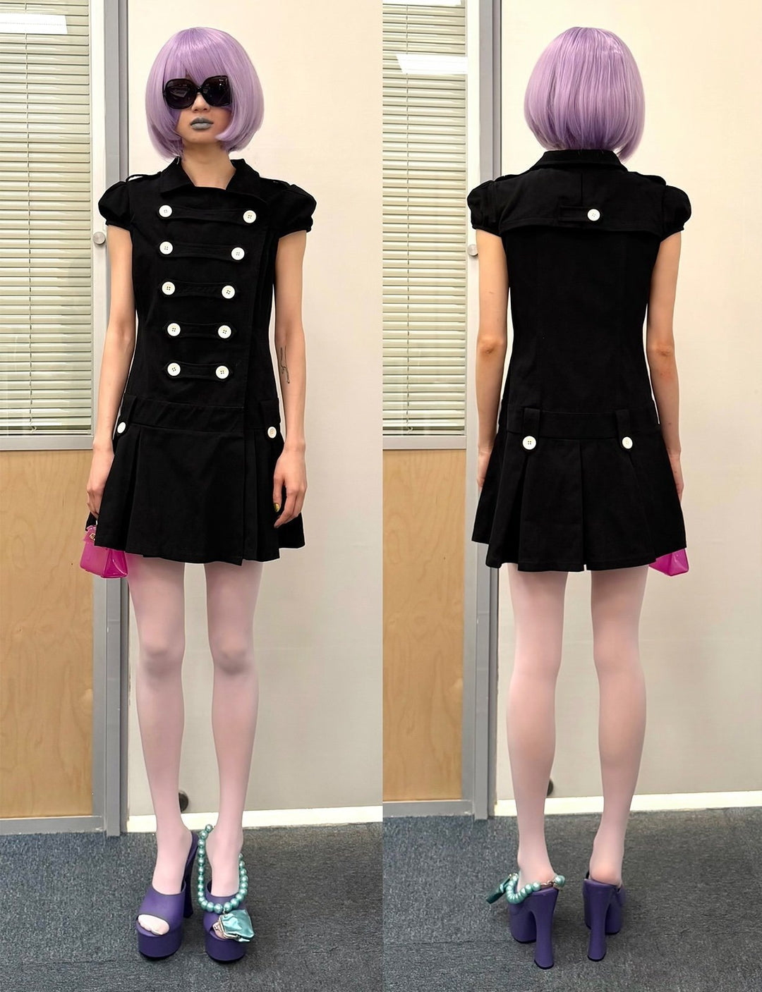 Women's Vintage Dress with Button Details StylebySassy