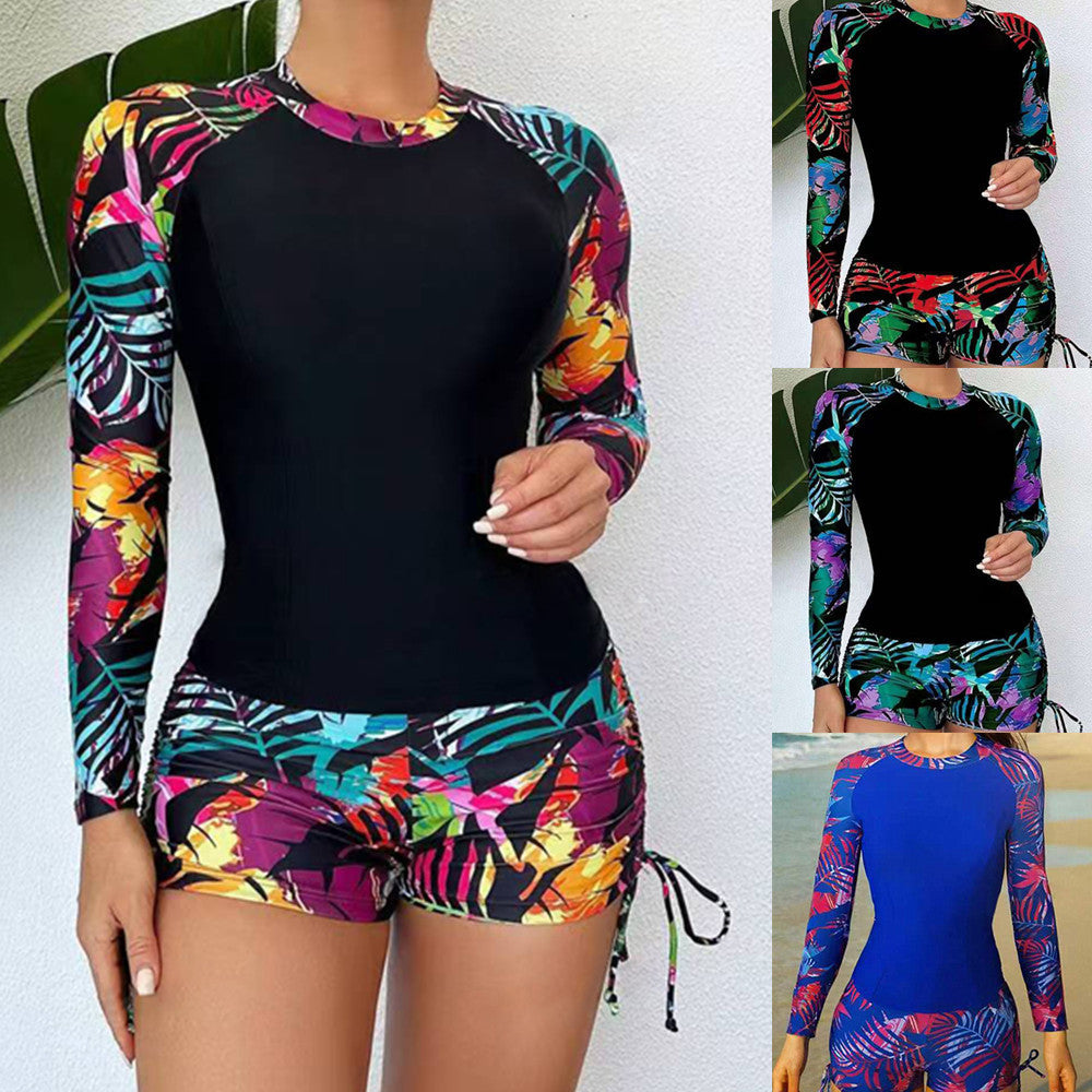 Women UV Protection Rashguard with Shorts StylebySassy