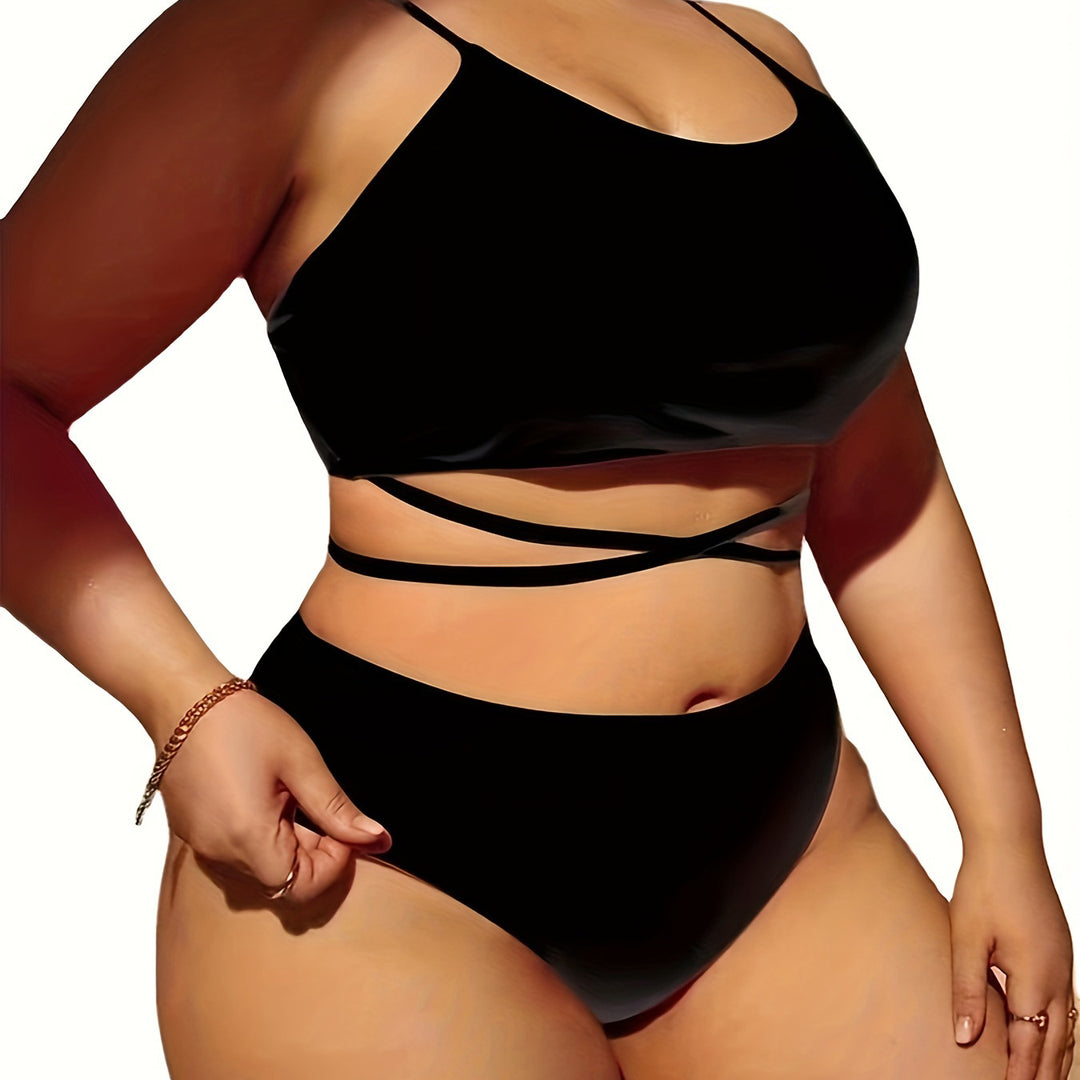 Women’s set consisting of top and skirt with sophisticated crossings StylebySassy