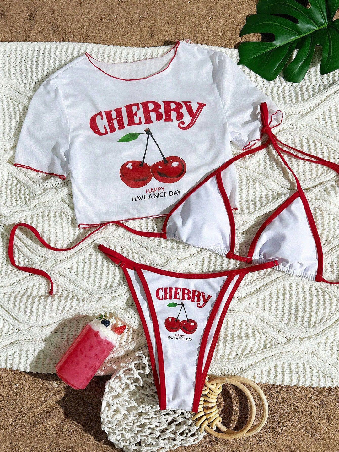 Women's Bikini Set with Creative Graphic Design StylebySassy