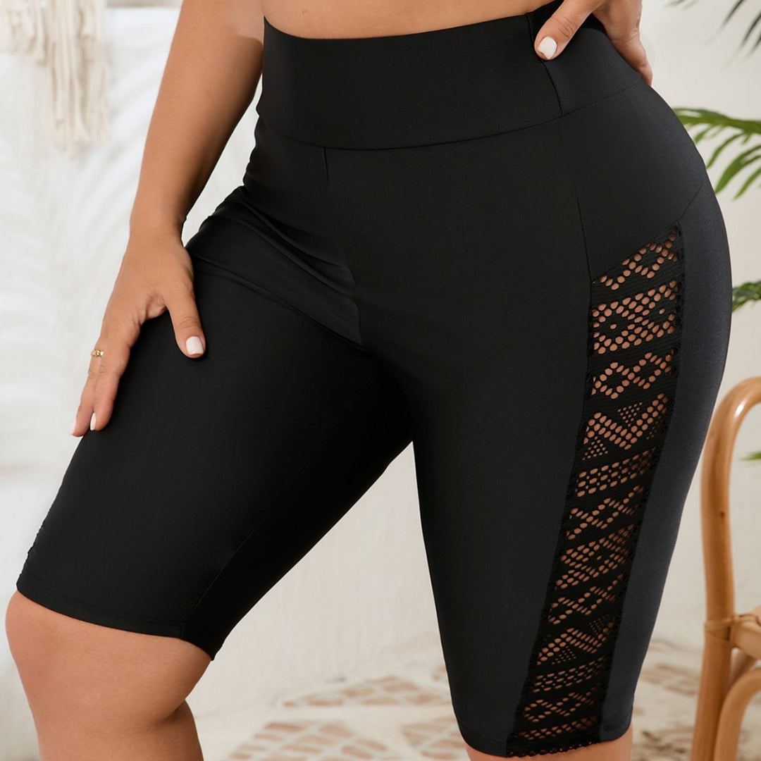 Ladies' Sporty Cycling Shorts with Trendy Lace Detail StylebySassy
