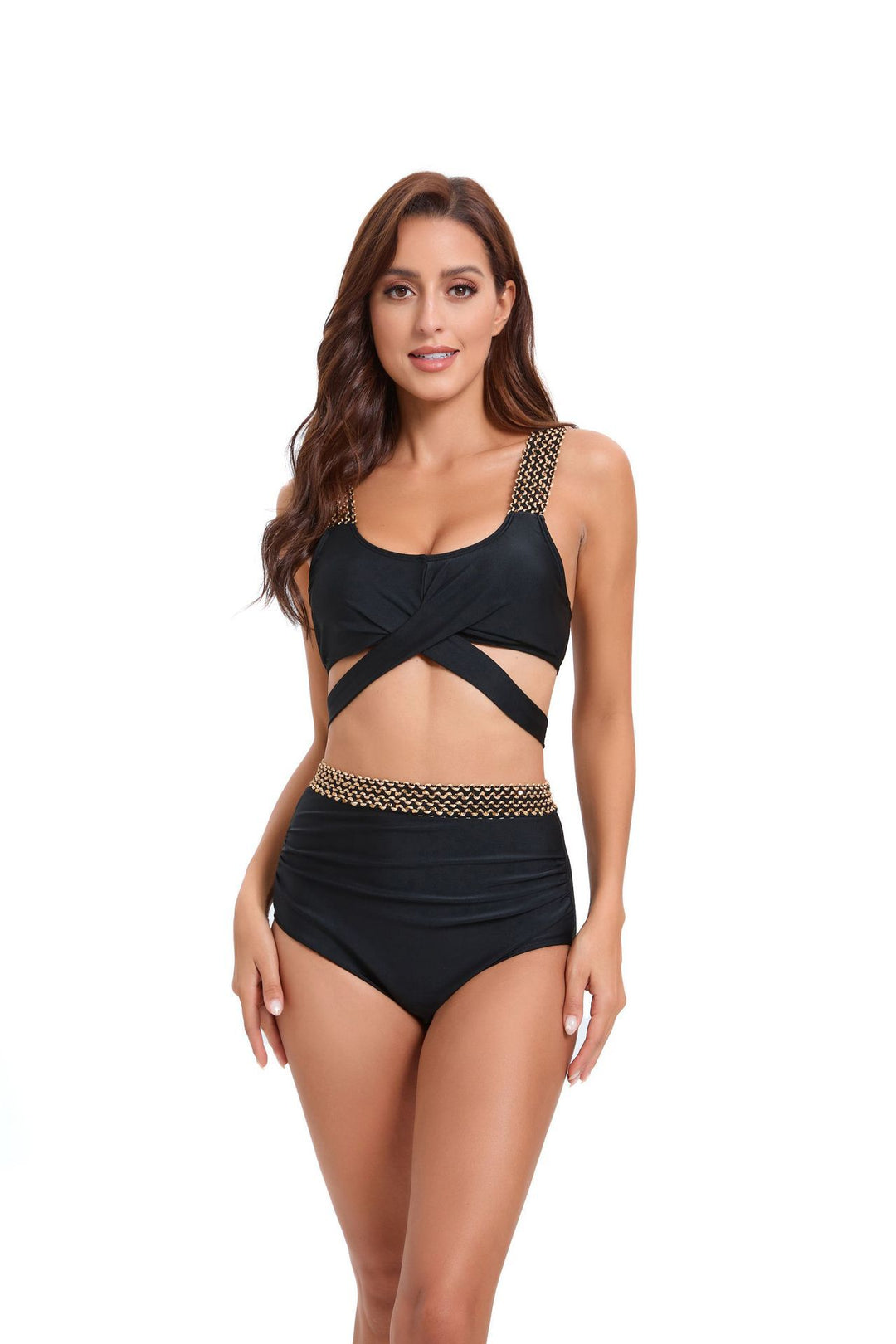 Women's Sporty Bikini Set with Sophisticated Wrap Design and Adjustable Straps StylebySassy