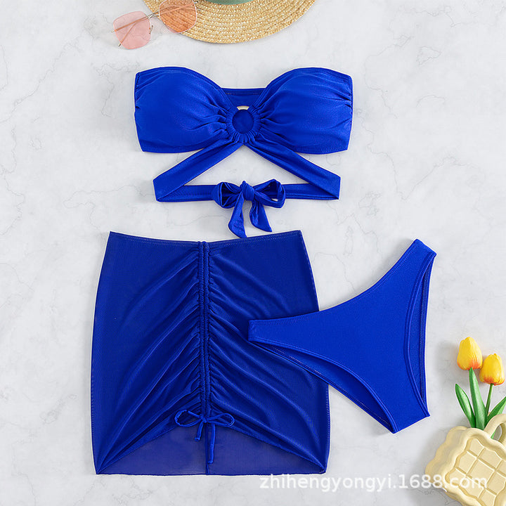 Women's Bandeau Bikini with Playful Wrap Design StylebySassy
