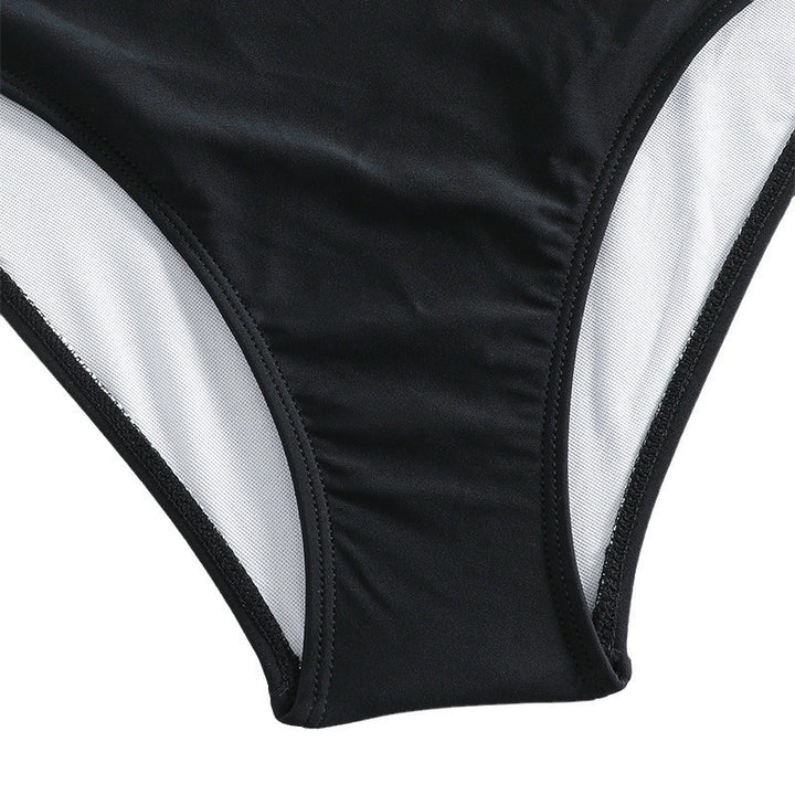 Women's one-piece swimsuit with modern wrap detail StylebySassy