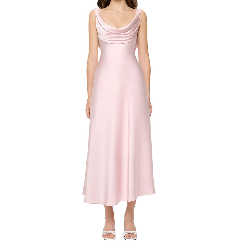 Women's Elegant Maxi Dress with Cowl Neckline StylebySassy