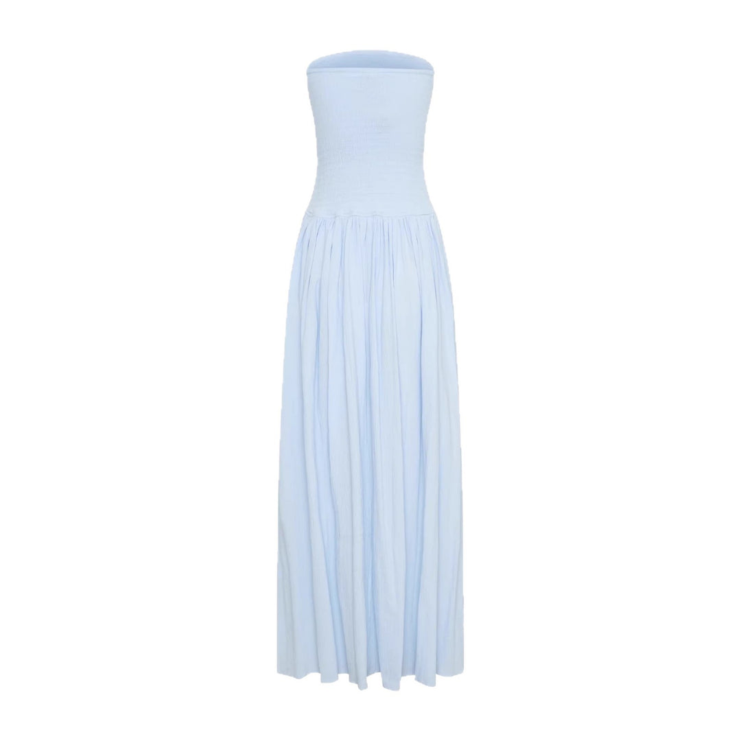 Women’s maxi dress with elastic bodice and flowing skirt StylebySassy
