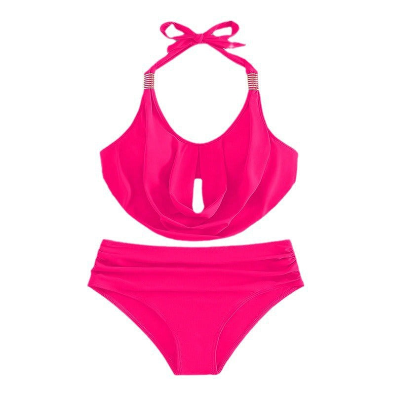 Women’s one-piece swimsuit with elegant draping design and high-quality accents StylebySassy
