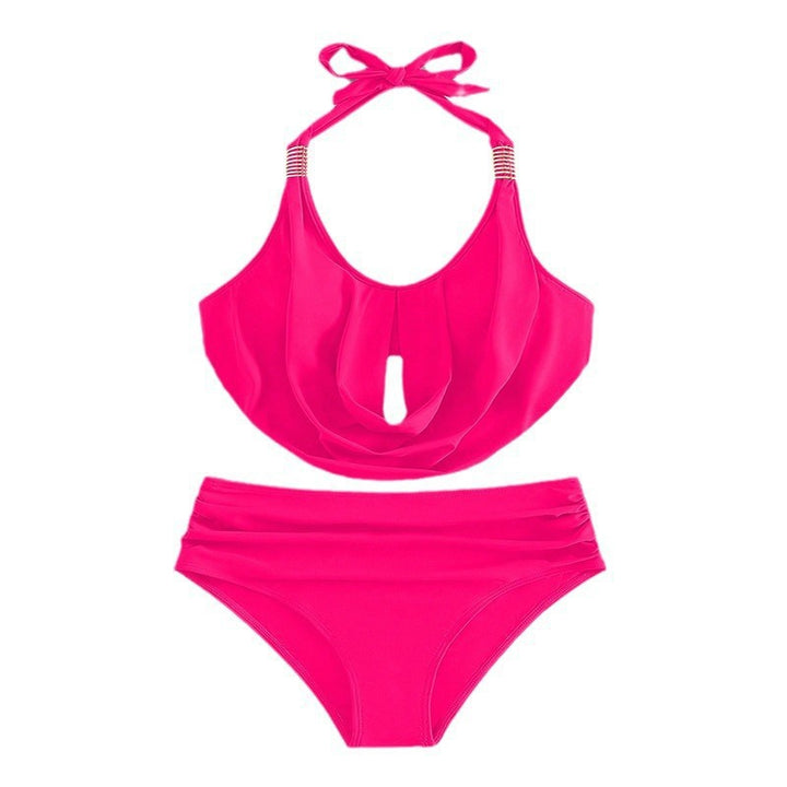 Women’s one-piece swimsuit with elegant draping design and high-quality accents StylebySassy