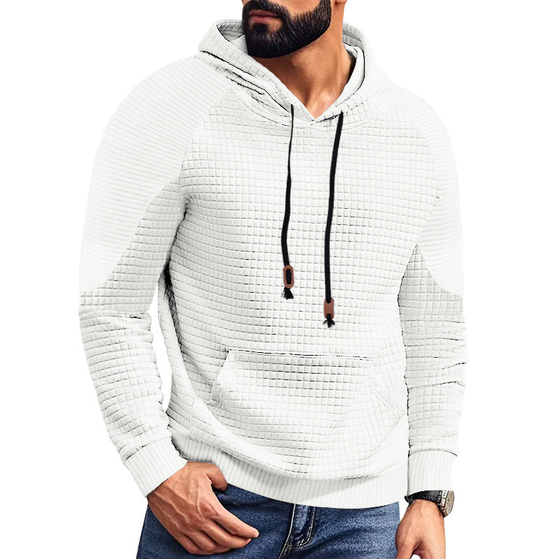 Men's hoodie with square structure, raglan sleeves, and kangaroo pocket StylebySassy