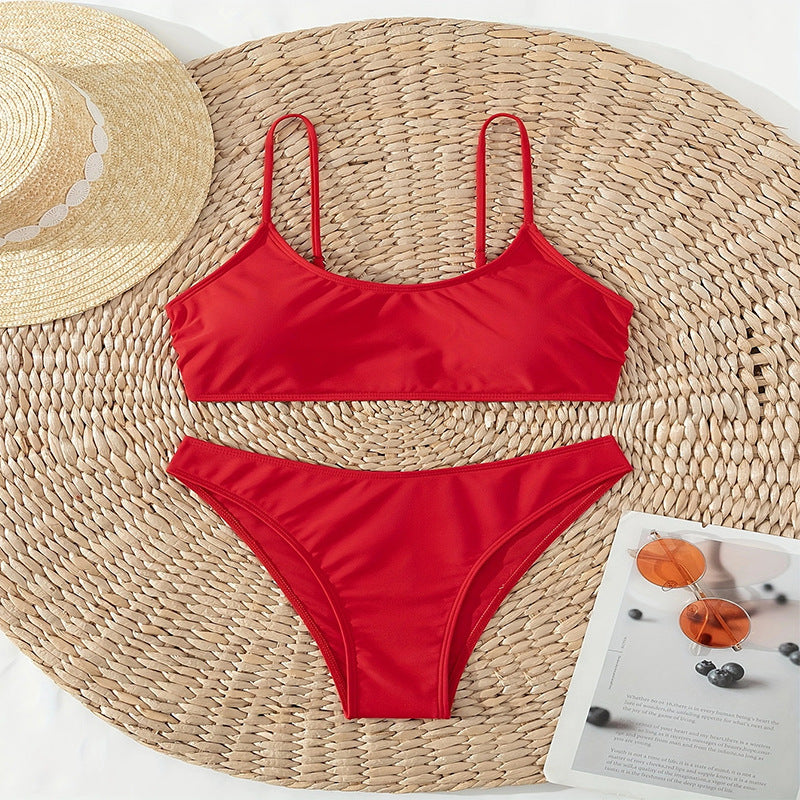 Women's bikini set with adjustable spaghetti straps StylebySassy