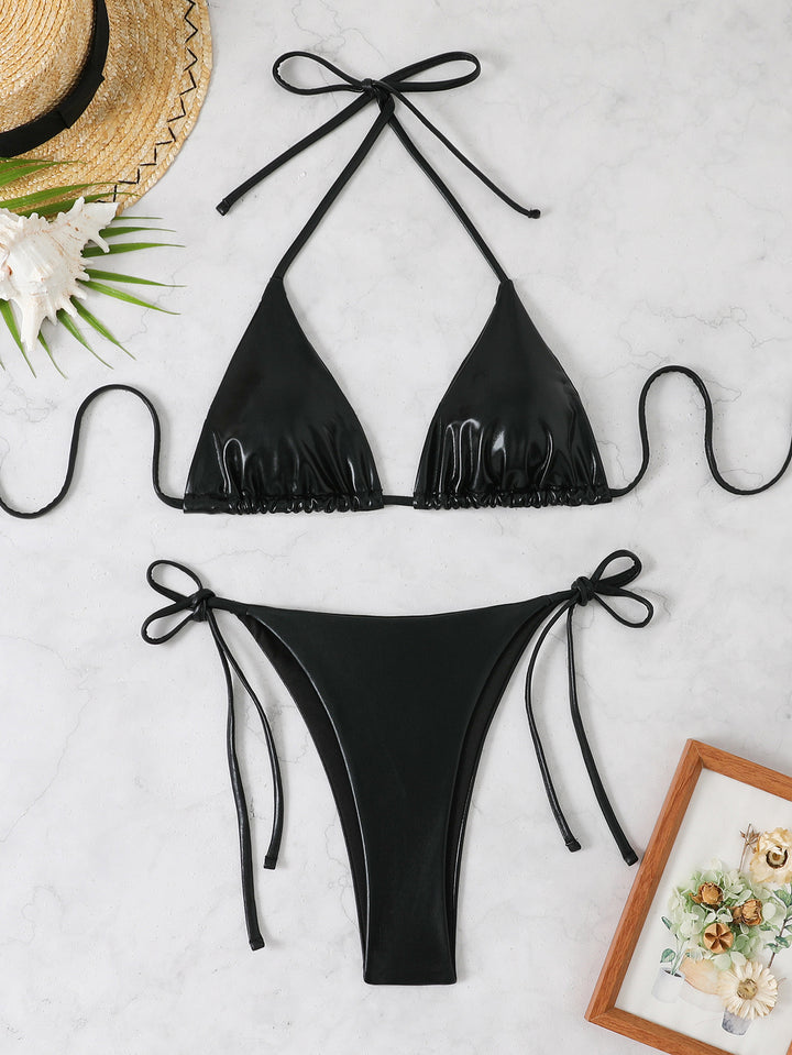 Women Triangle Bikini Set with Adjustable Straps StylebySassy