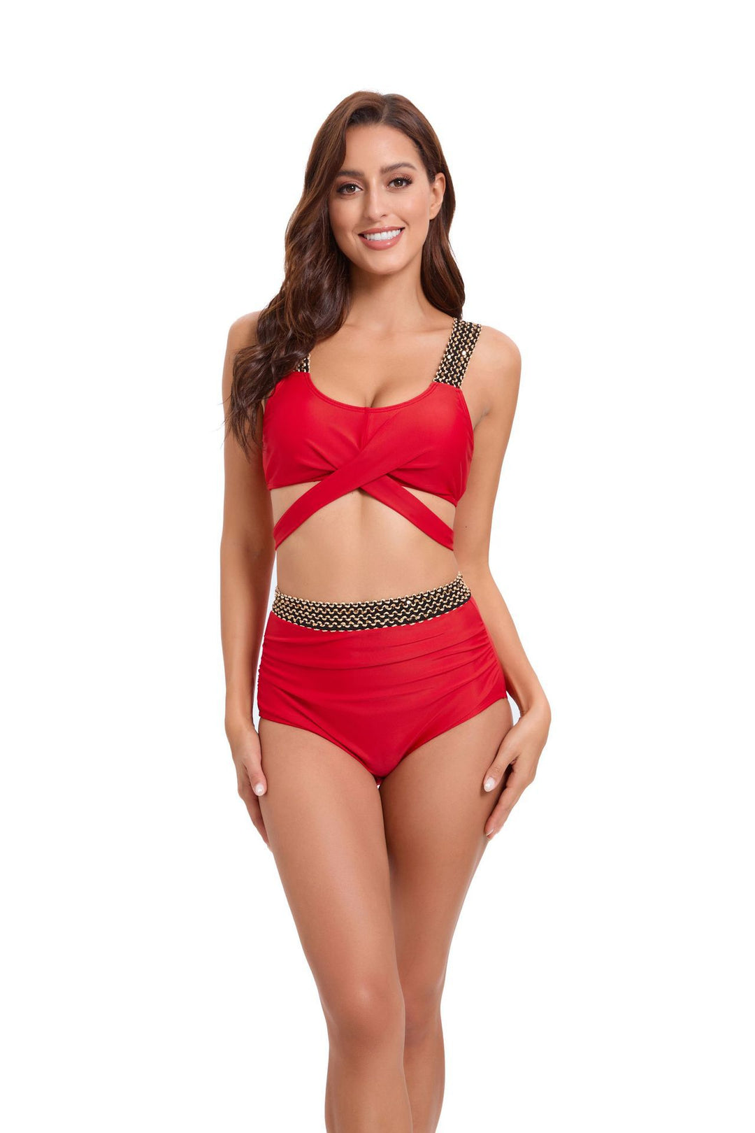 Women's Sporty Bikini Set with Sophisticated Wrap Design and Adjustable Straps StylebySassy