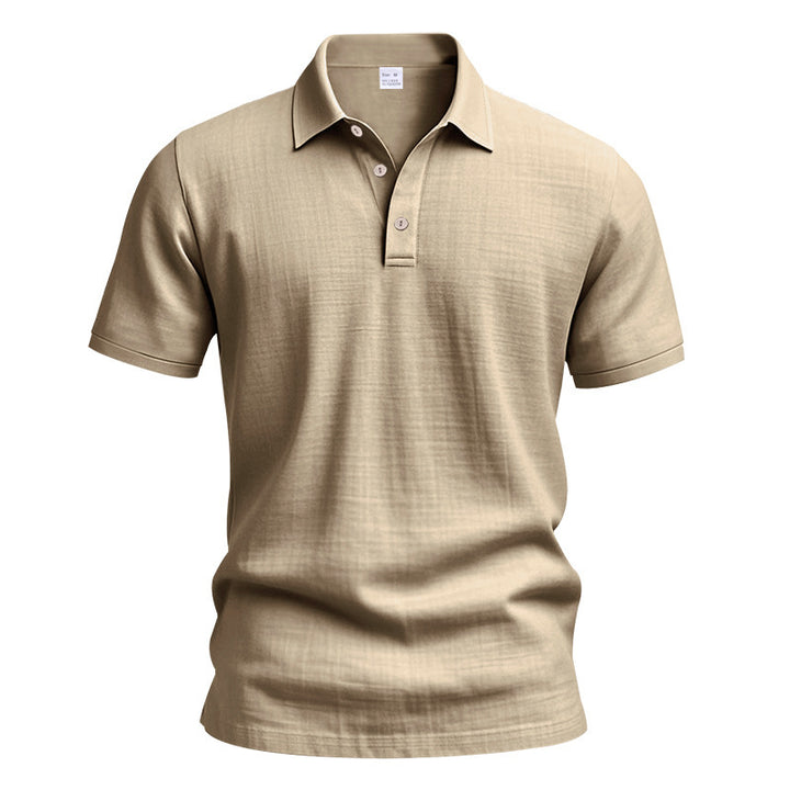 Men's nano lightweight structured polo with kent collar and concealed button placket StylebySassy