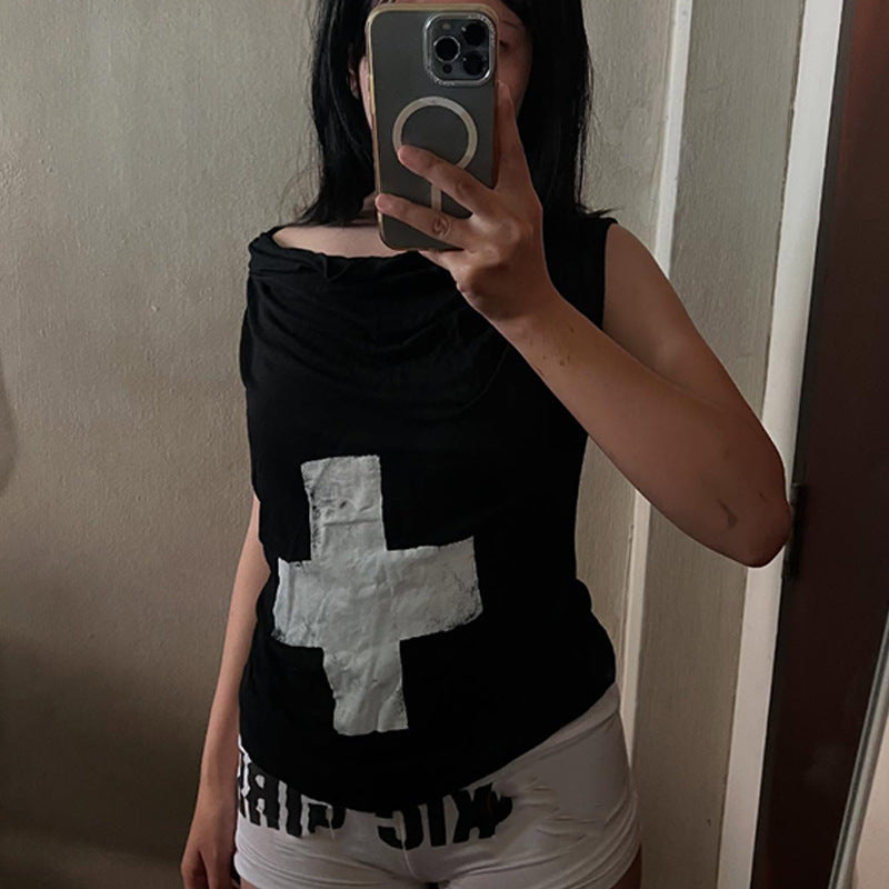Women Off-Shoulder T-Shirt with graphic print StylebySassy