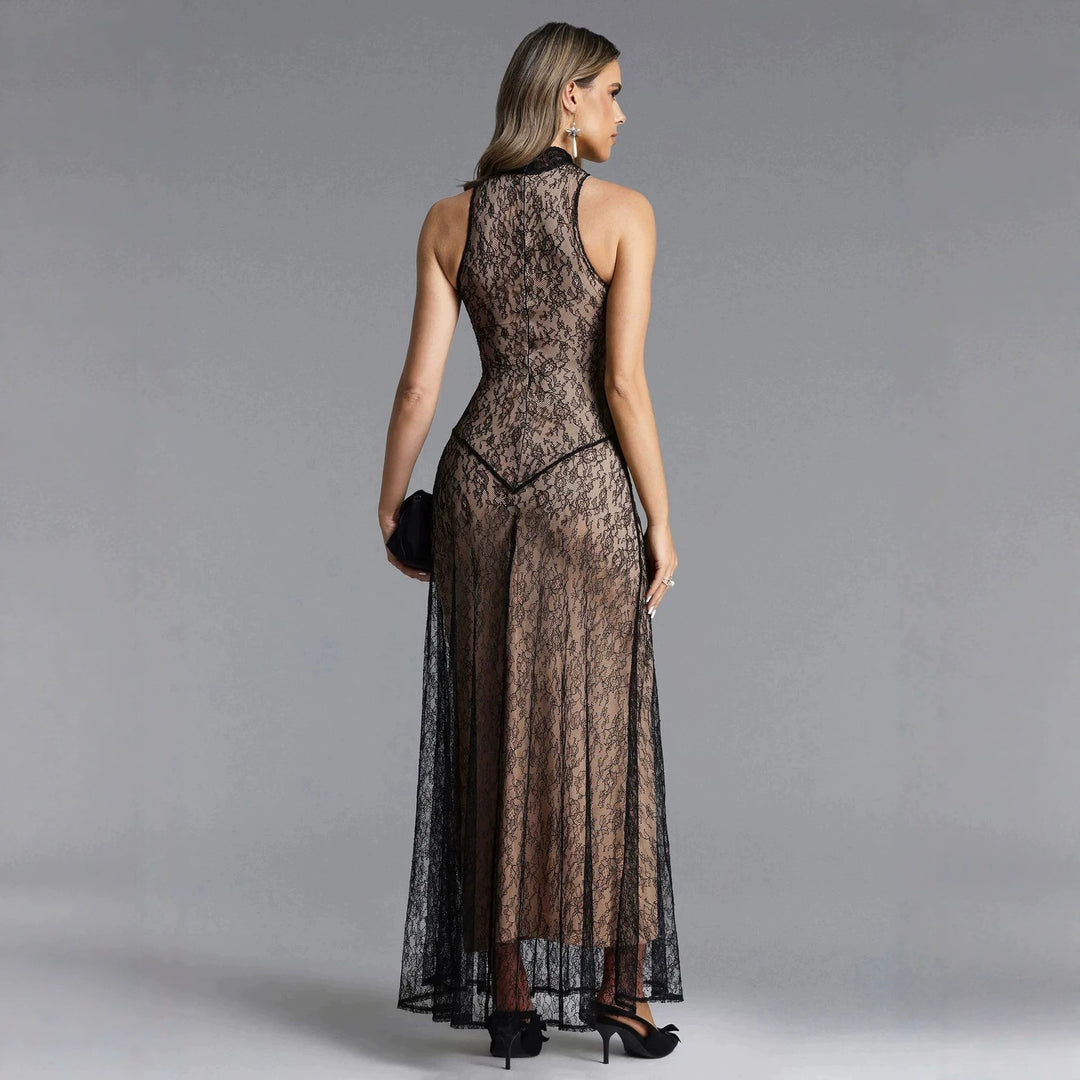 Ladies Lace Evening Dress StylebySassy