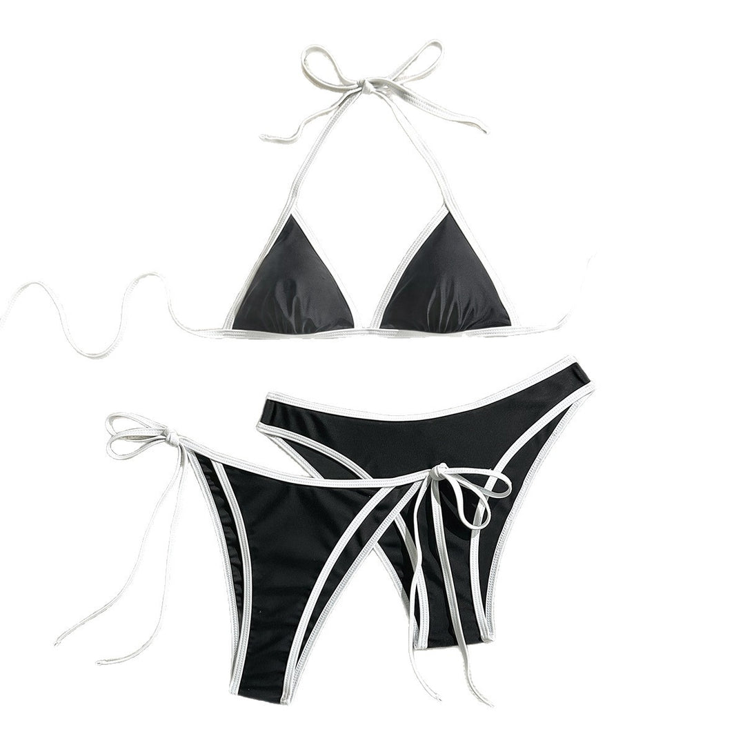 Women's Triangle Bikini with Elegant Ties StylebySassy