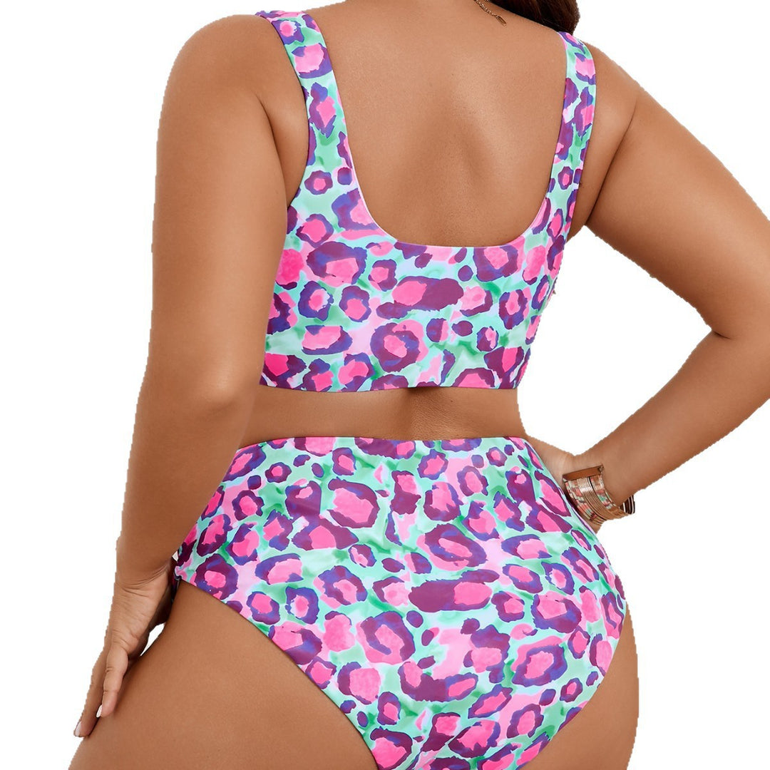 Women High-Cut Bikini Set with Refined Bust Details StylebySassy
