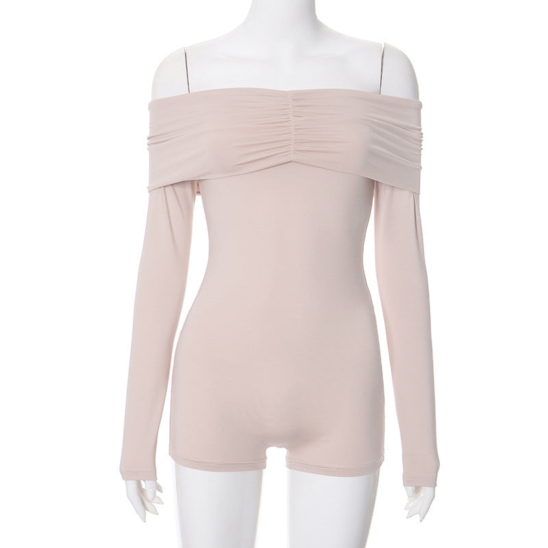 Women Off-Shoulder Bodysuit with Long Sleeves StylebySassy