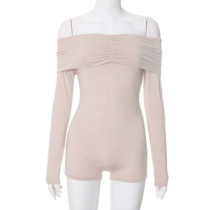 Women Off-Shoulder Bodysuit with Long Sleeves StylebySassy