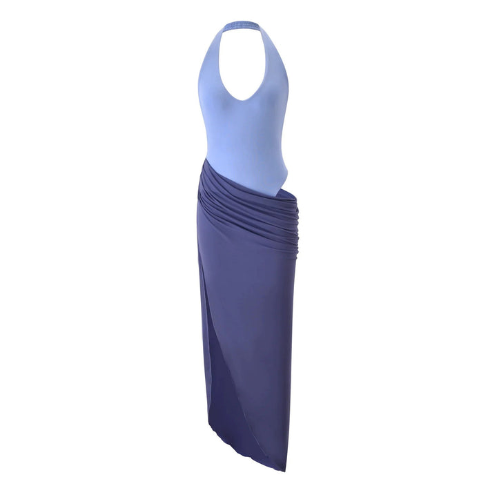 Women's wrap dress with sophisticated halter neck StylebySassy