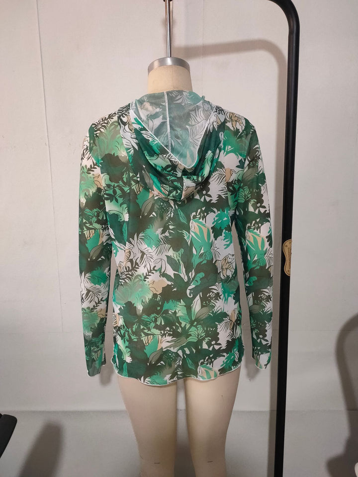 Men's Long Sleeve Shirt with Floral Pattern StylebySassy