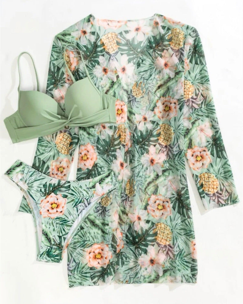 Women's Beach Cover-Up with Floral Pattern StylebySassy